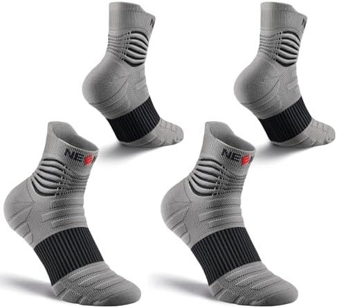 NEENCA Medical Compression Socks for Women & Men Circulation—2 Pairs, Ankle Compression Stockings for Pain Relief, Plantar Fasciitis, Swelling, Running, Nurses, Travel, Pregnancy, Flying. 20-30 mmHg