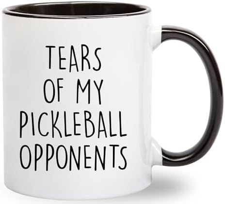 Tears of My Pickleball Opponents - Funny Birthday Gifts Idea for Women Men - Sports Dink Player Present Dad Mom Uncle Aunt Boyfriend Girlfriend Coach - 2024 Coffee Mug Ceramic Cup Novelty (11 oz)
