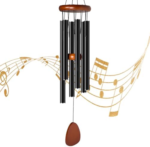 Large Aluminium Wind Chimes for Outside, 36 Inch Garden Zen Atmosphere Wind Chimes, Deep Tone Soothing Melodic Tones Windchimes for Outdoor Patio Porch Hanging Decor, Gifts for Unisex