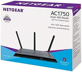 Netgear R6400 AC1750 Smart Wi-Fi Router (R6400-100NAS) Black - New (Renewed)