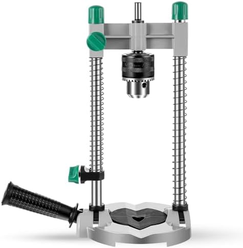 Zonon Portable Drill Guide/Drill Press Multi Angle Drill Guide Attachment for 1/4" and 3/8", Precision Drilling Jig Attachment for Drilling Angled or Straight Holes Adjustable Drill Guide, Black