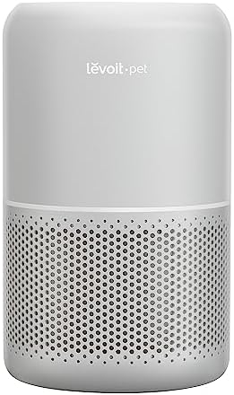 LEVOIT Air Purifier for Pets, Home, Large Rooms, and Bedrooms, HEPA Sleep Mode, AHAM VERIFIDE, Efficient Filter for Pet Dander, Odors, Captures Smoke, Dust, Mold, Pollen, Pet Lock, Core P350-P, Grey