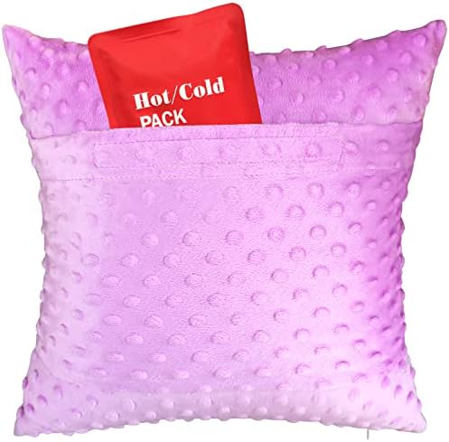 Hysterectomy Pillow with Pocket for Ice Pack Post Abdominal Surgery Tummy Tuck Pillows Support Cervical Cancer Belly Incision Mastectomy Patients Endometriosis Gifts Women Men Lavender Minky