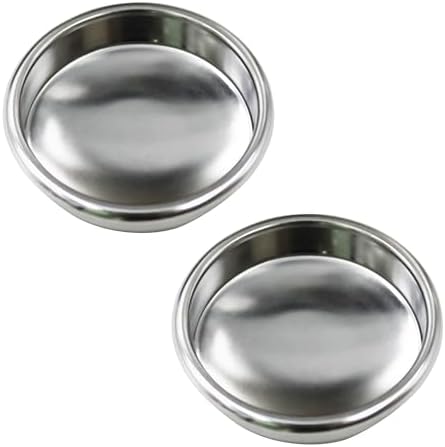 58mm backflush blind filter basket disc，58mm portafilter backflush, coffee machine blind filter basket，Fits Breville Gaggia Classic and other Espresso Machines Espresso Cleaning Disc (2 pcs)