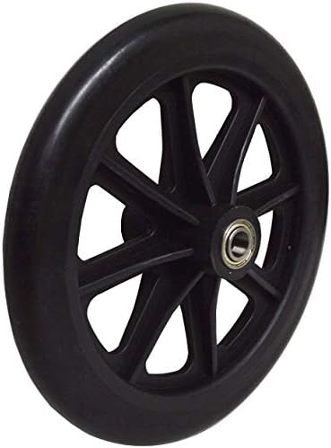 8" x 1" Heavy Duty Front Wheelchair Wheel (Each), 7/16" (11 mm) Bearing, 2-3/8" (60 mm) Hub Width, Fits Most Medline, Drive, Invacare, E&J, Guardian, Tuffcare, ALCO and Other Manual Wheelchairs