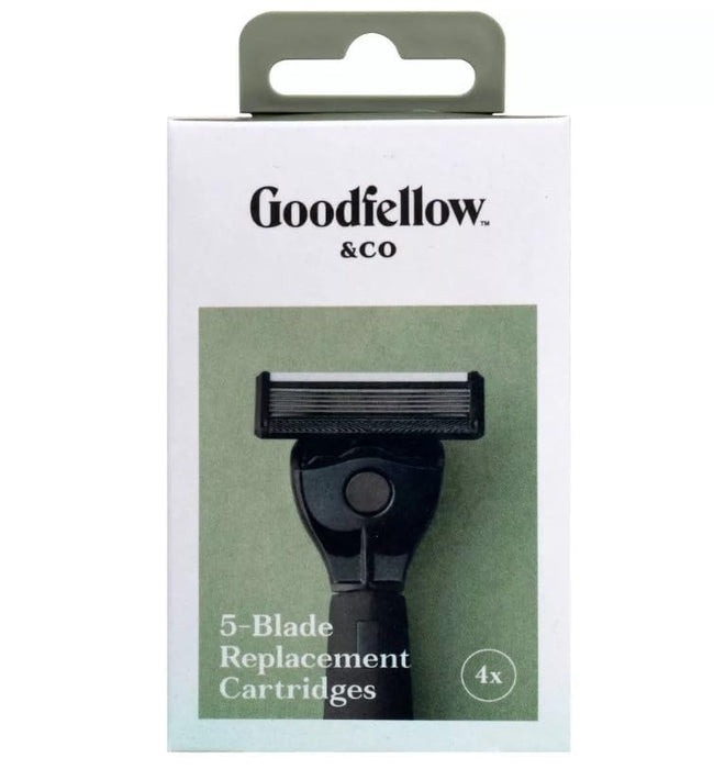Good Fellow & Co - 5 Blades Razor Cartridges = 4 Count - Smooth Shave