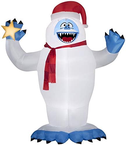 Gemmy Christmas Inflatable Colossal 12ft Bumble with Star Rudolph The Red Nosed Reindeer Character