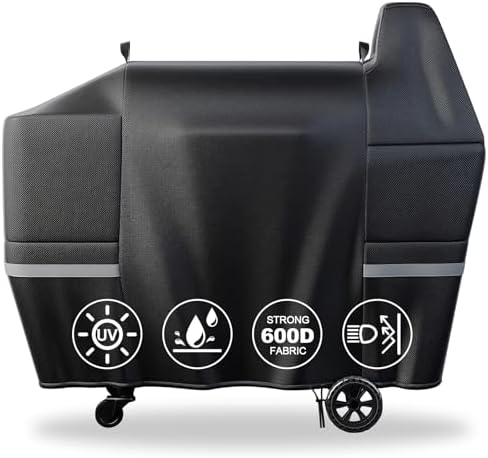 Grill Cover for Pit Boss Austin XL, 600D Pellet Smoker Cover for Pitboss 1000 Series, 1000D3, 1000S, 1000SC, 1000SQ, 1000SC2, 1100 Pro, Rancher XL 1000, 1150 & Z Grill 1000 Series Wood Pellet Grills