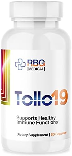 Tollo19 Immune Support Supplement - 3CLpro Inhibitors Protease Enzyme Supplement - 300mg Natural Blend of Gromwell Root Extracts & Sunflower Lecithin - Immune Defense 60 caps