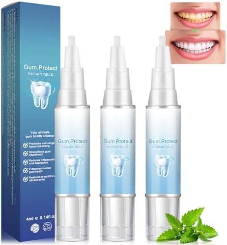 Omaky Gum Protect Repair Gels,Gum Shield Gel, Gum Gel Teeth Whitening Essence Pen, Gum Instant Protect Gel, Instant Tooth Whitening Pen Sensitive Teeth (3PC) (A)