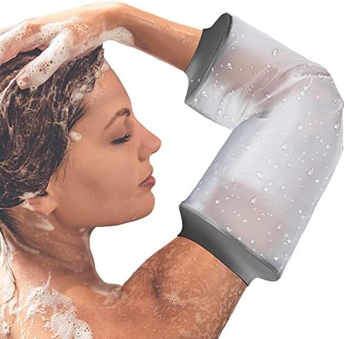 PICC Line Shower Cover, PICC Line Covers for Upper Arm, Reusable IV&PICC Line Sleeve, Waterproof Cast Covers for Shower Arm Sleeve Protector for Chemotherapy Broken Elbow Bandage Dressing Wound