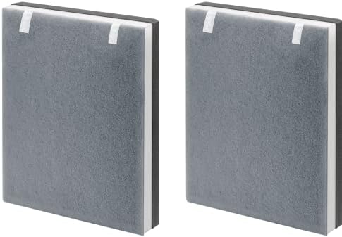 2 Pack Vital 100 True HEPA Replacement Filter Compatible with LEVOIT Vital 100 Air Purifier, 3-in-1 H13 Ture HEPA and High-Efficiency Activated Carbon Filters, Replace Part # Vital 100-RF