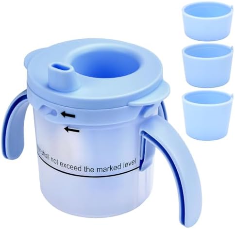 Dysphagia Cups for Adults 5cc 10cc 15cc, Limited Slow Flow Dysphagia Regulating Drinking Cup for Elderly People with Swallowing Disorders, Prevent Choking and Aspiration