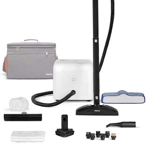 Dupray Neat Steam Cleaner with 18-Piece Kit – (Neat with the Awesome Bag) Powerful, chemical-free cleaning for floors, cars, tiles, grout, and more. *Kills 99.9% of Bacteria & Viruses