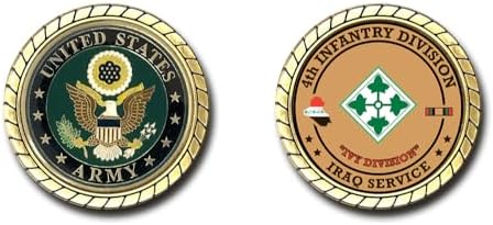 4th Infantry Division Iraq Service Challenge Coin