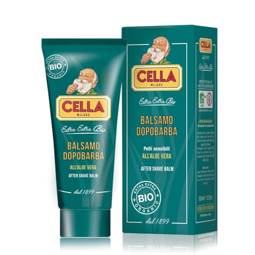 Cella Milano Aftershave Balm – Soothing & Hydrating Post-shave Formula for All Skin Types, Enriched with Aloe Vera, 100 ml – Irrestistible Pink Pepper & Precious Woods Scent, Made in Italy
