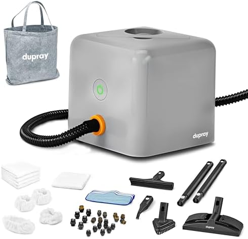 Dupray Neat Plus Steam Cleaner with 40-piece Accessory Kit - Powerful multi-purpose steamer designed for deep cleaning floors, upholstery, grout, and more. *Kills 99.9% of Bacteria & Viruses