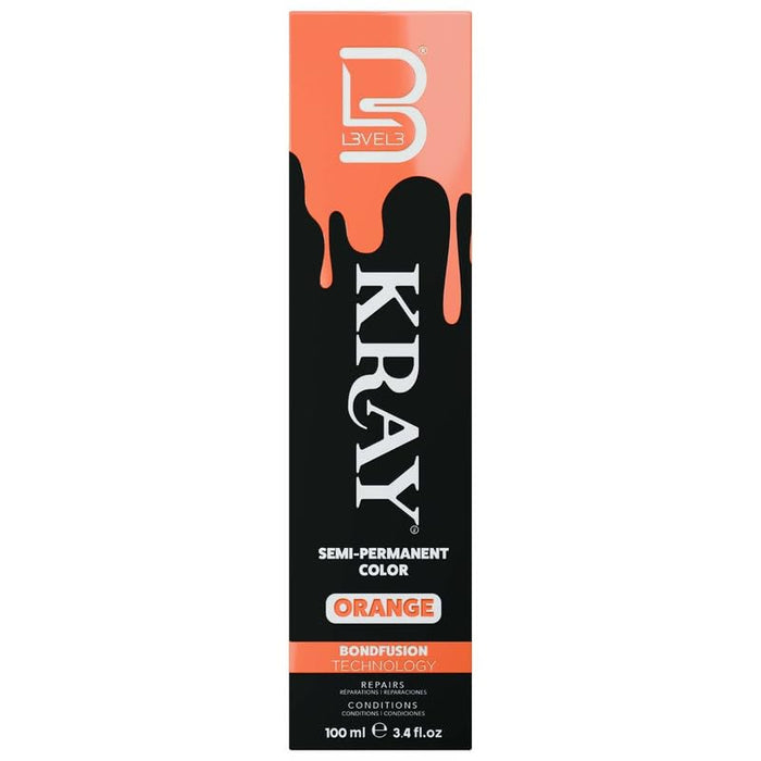 Level 3 Kray Semi Permanent Hair Color - Semi Permanent Hair Dye with Aloe Vera