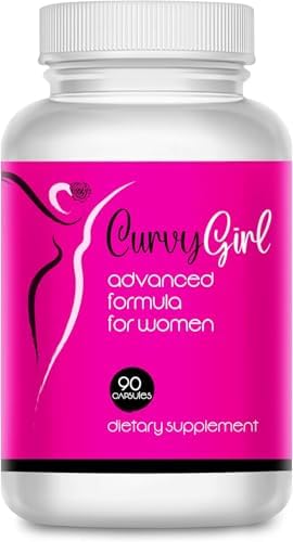 Curvy Girl- Female Weight Gain Pills- Hip and Breast Enhancement for Women- Get Your Curves Fast- Fill Out Your Jeans and Fit in That Swimsuit Without Surgery or Padding- 90 Capsules