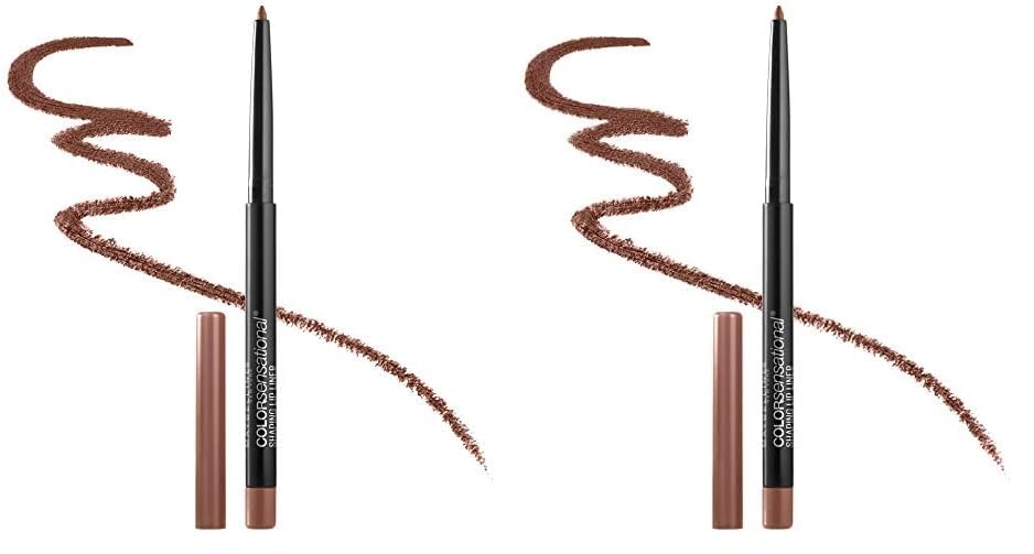 Maybelline Color Sensational Shaping Lip Liner with Self-Sharpening Tip, Beige Babe, Nude, 0.01 oz (Pack of 2)