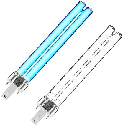 2 Pack 13 Watts UV UVC G23 Base Germicidal Ultraviolet Light Bulb Compatible w/Jebao Pond Sunsun Grech, UV Light for Pond
