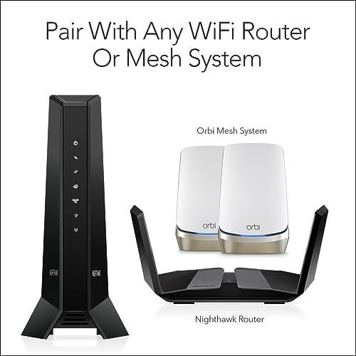 NETGEAR Nighthawk Multi-Gig Cable Modem for Xfinity Voice (CM2050V) – for Cable Plans up to 2.5Gbps - DOCSIS 3.1-2 Phone Lines