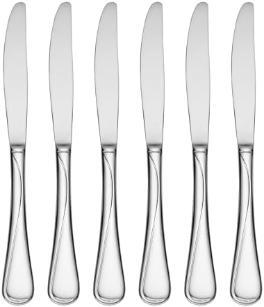 Oneida Flight Stainless Steel 18/10 Dinner Knives (Dinner Knives, Set of 6)