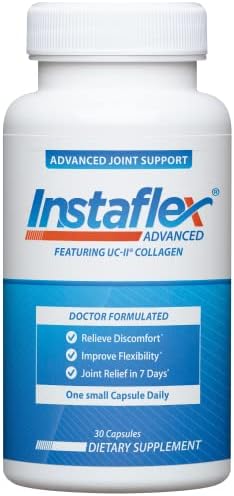 Instaflex Advanced Joint Support Supplement - Turmeric, Resveratrol, Boswellia Serrata Extract, BioPerine, UC-II Collagen- 30 Count