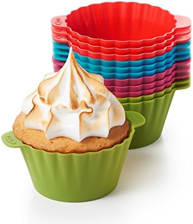 OXO Good Grips Silicone Baking Cups, Multicolor 3 oz.(Pack of 12)