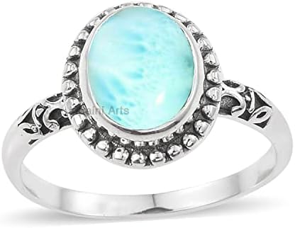925 Sterling Silver Ring for Womens, Oval Gemstone Unique Handcrafted Ring