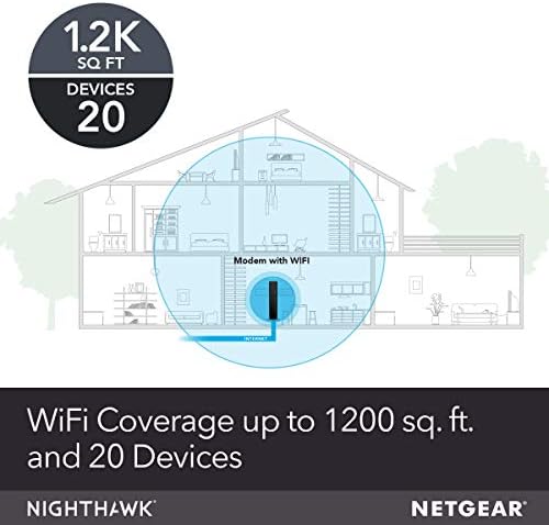 NETGEAR Cable Modem with Built-in WiFi Router (C6230) - Compatible with All Major Cable Providers incl. Xfinity, Spectrum, Cox - for Cable Plans Up to 400Mbps - AC1200 WiFi Speed - DOCSIS 3.0