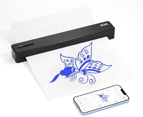 Tattoo Stencil Printer for Tattoo Beginners&Artists,Compatible with Phone/Pc,Portable-Wireless-Bluetooth-Thermal-Inkless Tattoo Printer Machine,Without Transfer Paper