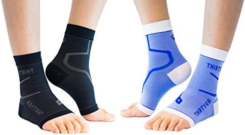 Thirty48 Plantar Fasciitis Compression Socks(1 or 2 Pairs), 20-30 mmHg Foot Compression Sleeves for Ankle/Heel Support, Increase Blood Circulation, Relieve Arch Pain, Reduce Foot Swelling
