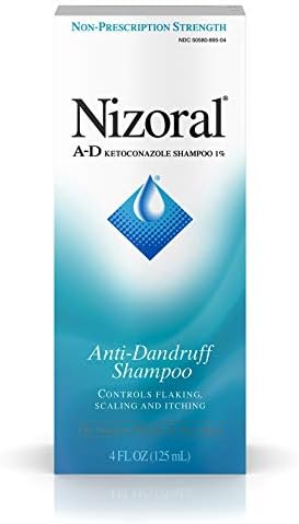 Nizoral A-D Anti-Dandruff Shampoo with Ketoconazole 1%, Dry Itchy Scalp Shampoo for Dandruff Control & Relief, 4 fl. oz