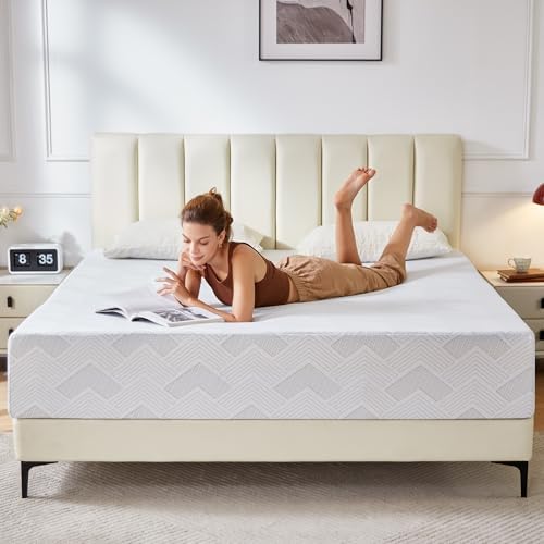 BedsPick 12 Inch Queen Mattress Medium Firm, Cooling Gel Memory Foam Queen Size Mattress in a Box for Pressure Relief, CertiPUR-US Certified, No Fiberglass, Motion Isolation, Removable Washable Cover
