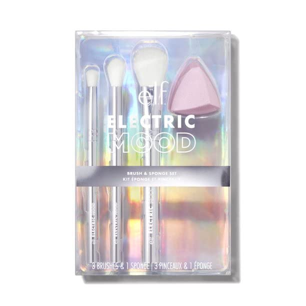 e.l.f. Electric Mood Brush & Sponge Set - 4 piece Set