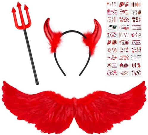 31.5 Inch Adult Angel Wings Halo and Fairy Wand for Adult Women Children Girls Halloween Christmas Party Decoration Costumes