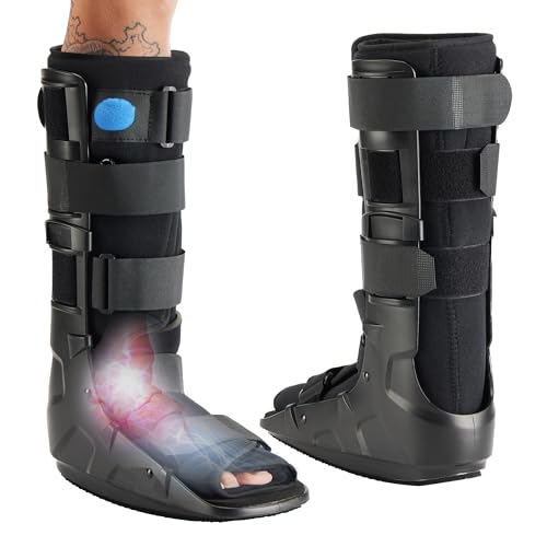 Medibot Air Cam Walker Tall Fracture Boot, Medical Recovery Walking Boot for Broken Foot, Sprained Ankle, Fractures, Adjustable Air Bladders, Universal Fit for Men & Women, Left or Right Foot(X-Large)