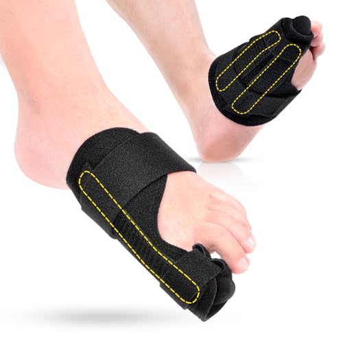 Broken Big Toe Splint Brace, Fracture Big Toe Protector for Dislocations, Injuries, Sprains, Support with 2 Stainless Steel Plate - (Left)