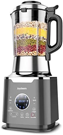 Joydeem Cooking Blender JD-D16, Hot and Cold Blender for Soy Milk & Juice, Soup Maker with Stew Pot, 1.75L(59 Oz), 1200W, Black