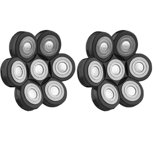 Head Shaver Replacement Heads Compatible with Wyklaus Head Shaver 7D Replacement Head,Compatible with Wyklaus Head Shaver 7D OP-002.(2Pack)