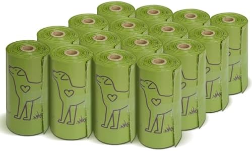 480 Count 13” x 9”Dog Poop Bags Rolls, Leakproof Strong & Sturdy Waste Bags for Doggie Cat Pet