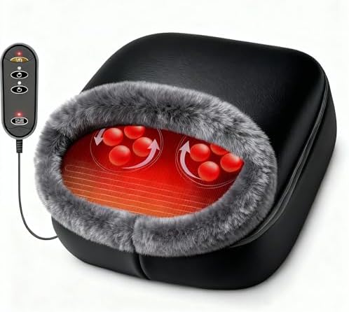 CooCoCo Upgraded FSA Eligible Foot Massager, Christmas Gifts, HSA Shiatsu Foot Massager with Heat for Plantar Fasciitis, Neuropathy, Feet Massager for Pain Relief, Gifts for Women Mom, Size 13