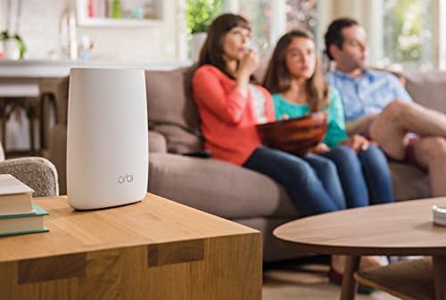 NETGEAR Orbi Router Whole Home Mesh WiFi System - Tri-band WiFi Router. Up to 2,500sqft of WiFi Coverage, AC3000 (RBR50) (Renewed)