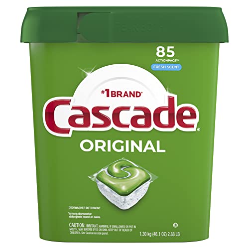 Cascade ActionPacs Dishwasher Detergent, Fresh Scent, 85-Count