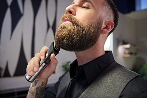 Philips Norelco Multigroom 7000 Series, All-in-One Trimmer, Beard Trimmer and Hair Clipper, 19-Piece Men's Grooming Kit for Beard, Head, Hair, Body, and Face, Soft Pouch, MG7910/49