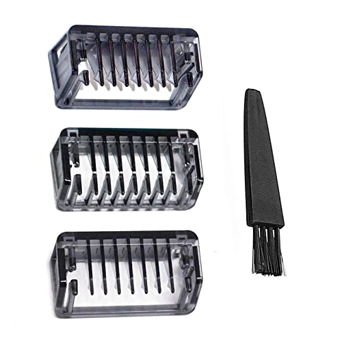 INVODA Replacement Shaver Comb for The First Generation Solo Electric Shaver – 3PCS (1mm, 3mm, 5mm) with Cleaning Brush
