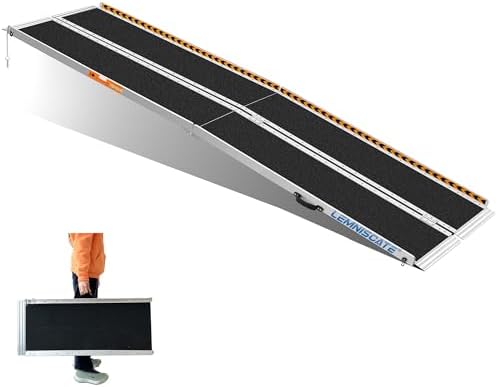 LEMNISCATE 10FT Wheelchair Ramp for Home Steps, 120" Lx29.2 W, Non-Skid Portable Handicap Ramps for Wheelchairs for Home Entry, Doorways, Shed, Stairs, Curbs, Walkers, Scooter, 800LBS Capacity
