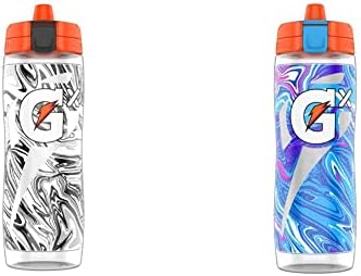 Gatorade Gx Marble Black (30 Oz) Gx Marble Blue (30 Oz) Squeeze Bottles