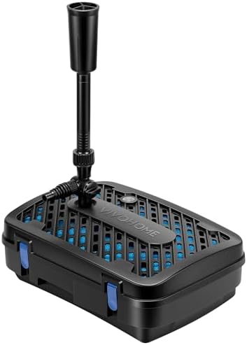 VIVOHOME All-in-One Pond Filter Fountain System Kits, 790 GPH Submersible Water Pump for Ponds up to 1320 Gallons